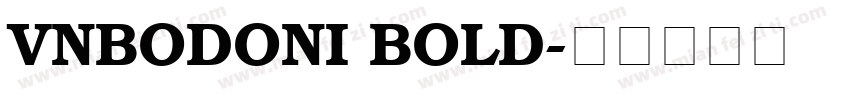 VnBodoni Bold字体转换